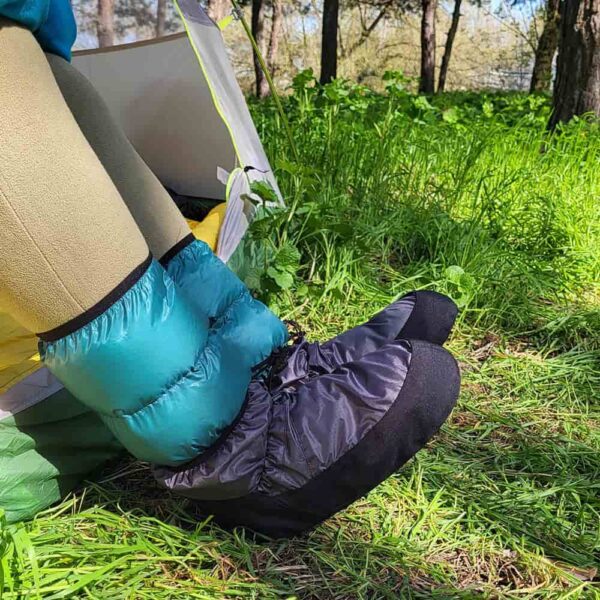 ROCK FRONT Hot Feet down socks with bivvy shoes photo