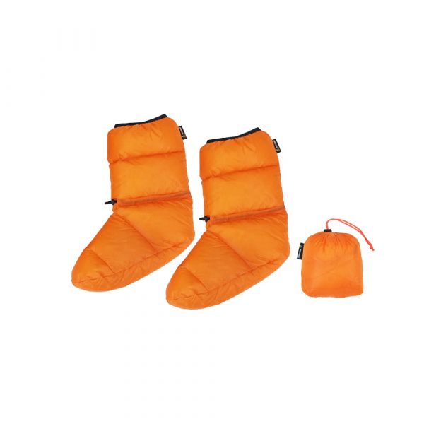 ROCK FRONT Hot Feet Ultralight down socks orange