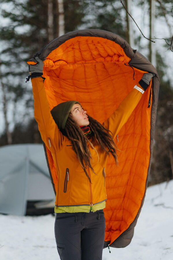 ROCK FRONT 600 Ultralight warm down sleeping bag photo