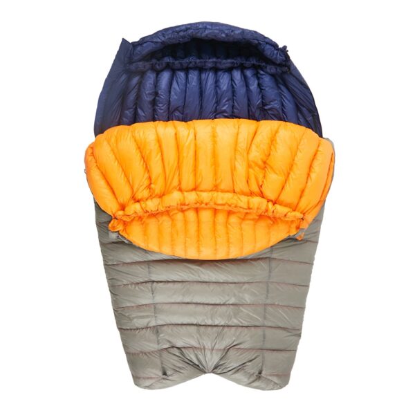 ROCK FRONT 400 Ultralight down sleeping bags zipped together