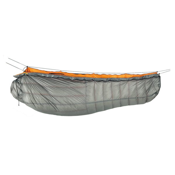 ROCK FRONT 400 ultralight down sleeping bag as underquilt