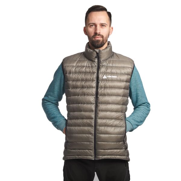 ROCK FRONT Mistral UL mens down vest grey photo