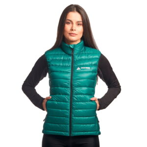 ROCK FRONT Mistral UL womens down vest emerald