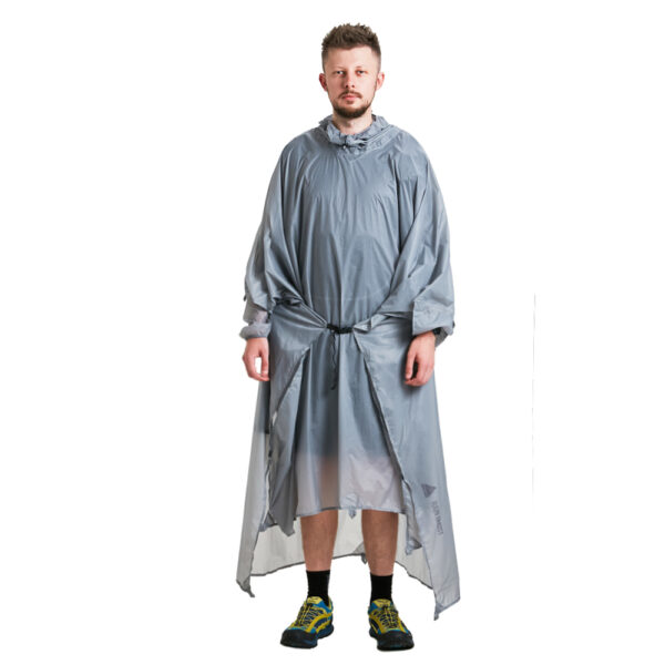 ROCK FRONT Rain Ghost ultralight poncho tarp front