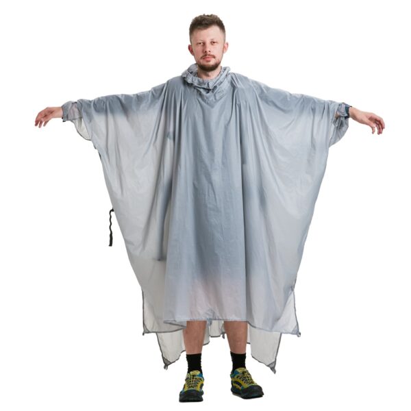 ROCK FRONT Rain Ghost ultralight long poncho tarp