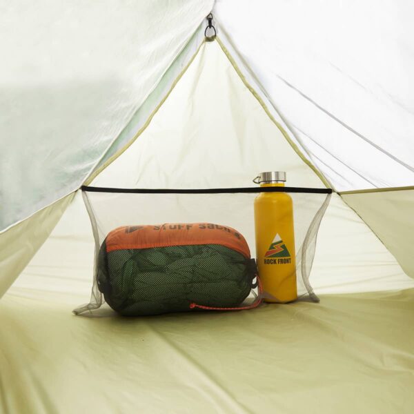 Ultralight mesh tent on trekking poles ROCK FRONT Dreamkeeper Solo pocket - photo