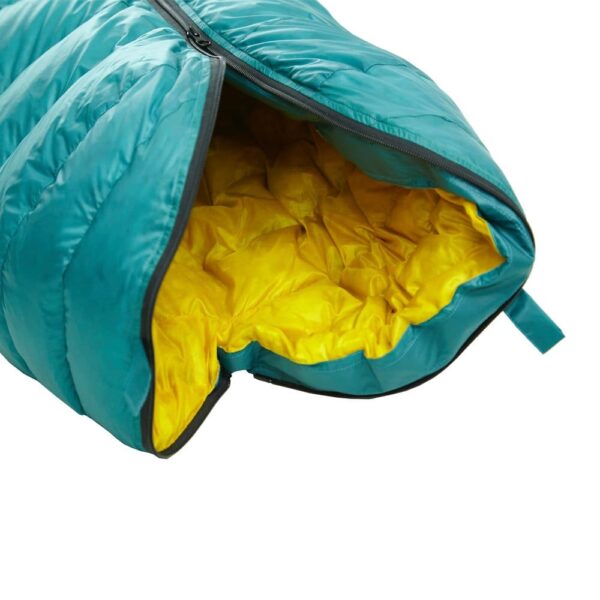 Warm down sleeping bag ROCK FRONT 600 foot ventilation - photo