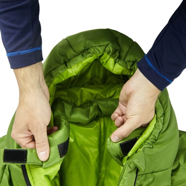 Sleeping bag ROCK FRONT Kalmius 2 green collar