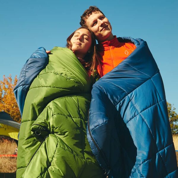 Warm three-season sleeping bag ROCK FRONT Kalmius 2 green - photo