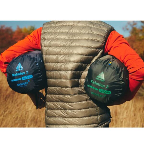 Warm sleeping bag ROCK FRONT Kalmius 2 compressions - photo