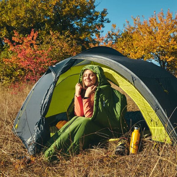 Warm sleeping bag ROCK FRONT Kalmius 2 green - photo