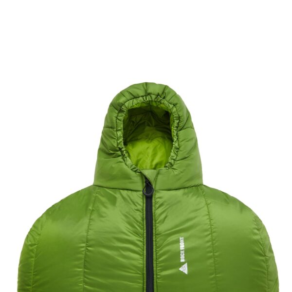 Warm sleeping bag with a hood ROCK FRONT Kalmius 2 green