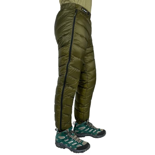 Down pants ROCK FRONT Fast&Light Winter dark olive - photo