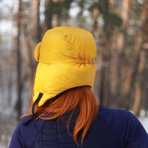 Warm down cap ROCK FRONT Northern Hat yellow - photo