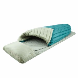 Down quilt ROCK FRONT 200 Pro turquoise-blue - photo