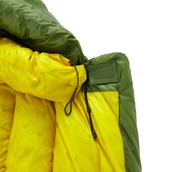 Down sleeping bag ROCK FRONT 800 3D khaki with mustard - photo