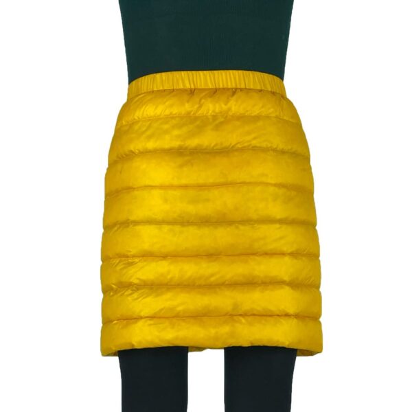 Warm yellow winter skirt ROCK FRONT