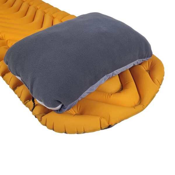 ROCK FRONT EcoSeasons Pillow for camping grey fleece side - photo