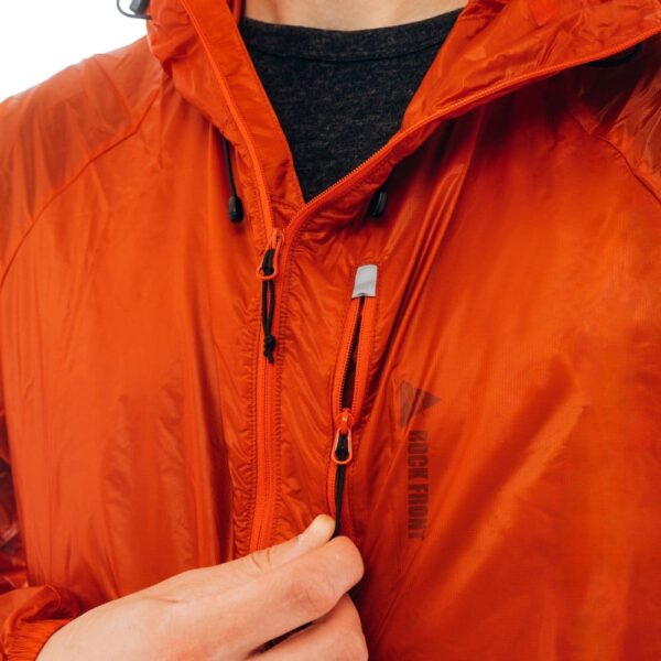 ROCK FRONT TL 3 mens windbreaker jacket with pocket terracota - photo