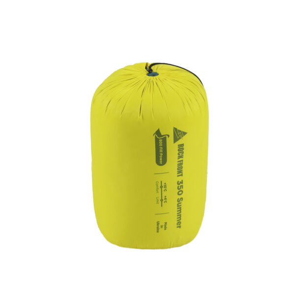 ROCK FRONT 350 Summer down sleeping bag packing sack yellow