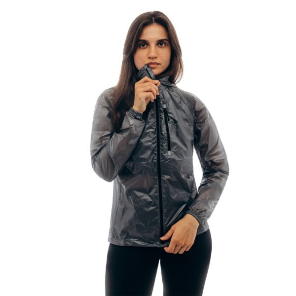 ROCK FRONT Air Lite women's ultralight running windbreaker - grey